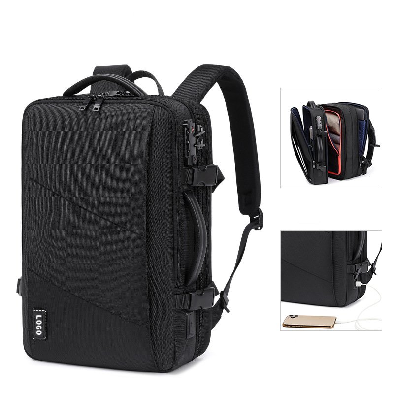 Laptop Computer Bag Traveling Backpack New Arrival Large Capacity Travel Usb Anti Theft Business for Men Polyester Unisex Oxford