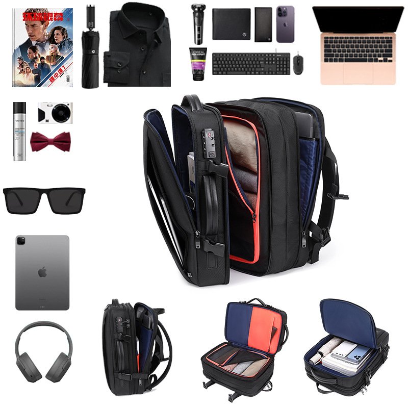 Laptop Computer Bag Traveling Backpack New Arrival Large Capacity Travel Usb Anti Theft Business for Men Polyester Unisex Oxford