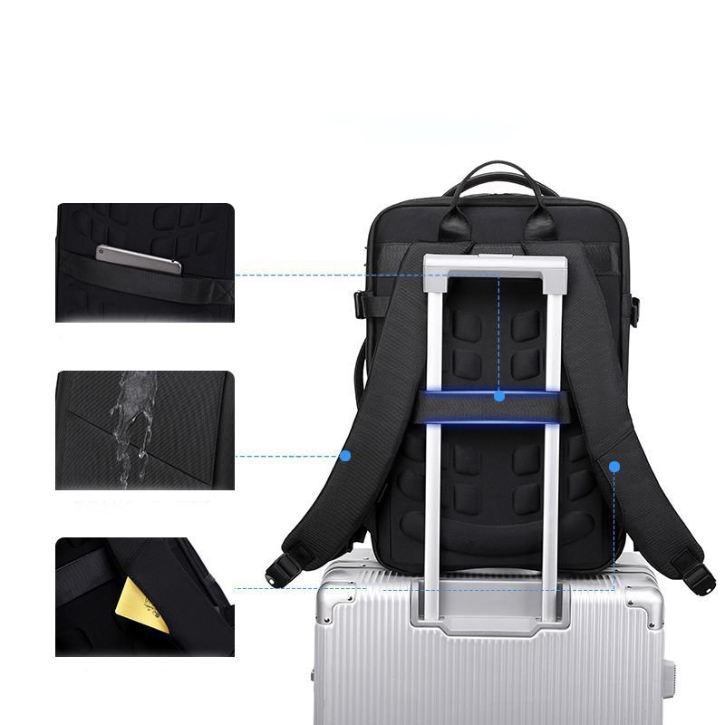 Laptop Computer Bag Traveling Backpack New Arrival Large Capacity Travel Usb Anti Theft Business for Men Polyester Unisex Oxford