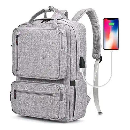 Colorful Lightly Waterproof Anti Theft Durable USB Computer Bag Bookbag Laptop Travel Work Business Student School Backpack