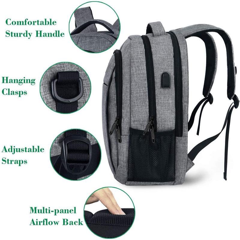 Business Anti Theft Durable Travel Laptop Backpack With USB Charging School bags Office Computer Bag Laptop Backpack For Men