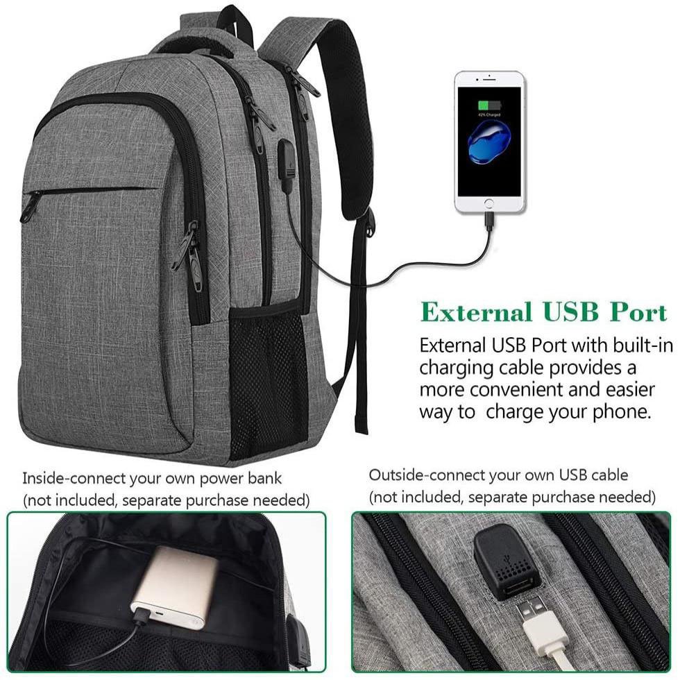 Business Anti Theft Durable Travel Laptop Backpack With USB Charging School bags Office Computer Bag Laptop Backpack For Men