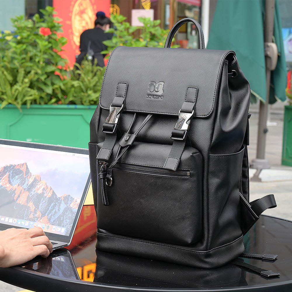 Luxury Brand Custom Business Backpack Back Waterproof Leather School Mochilas Teenager Laptop Backpacks Bag for Men