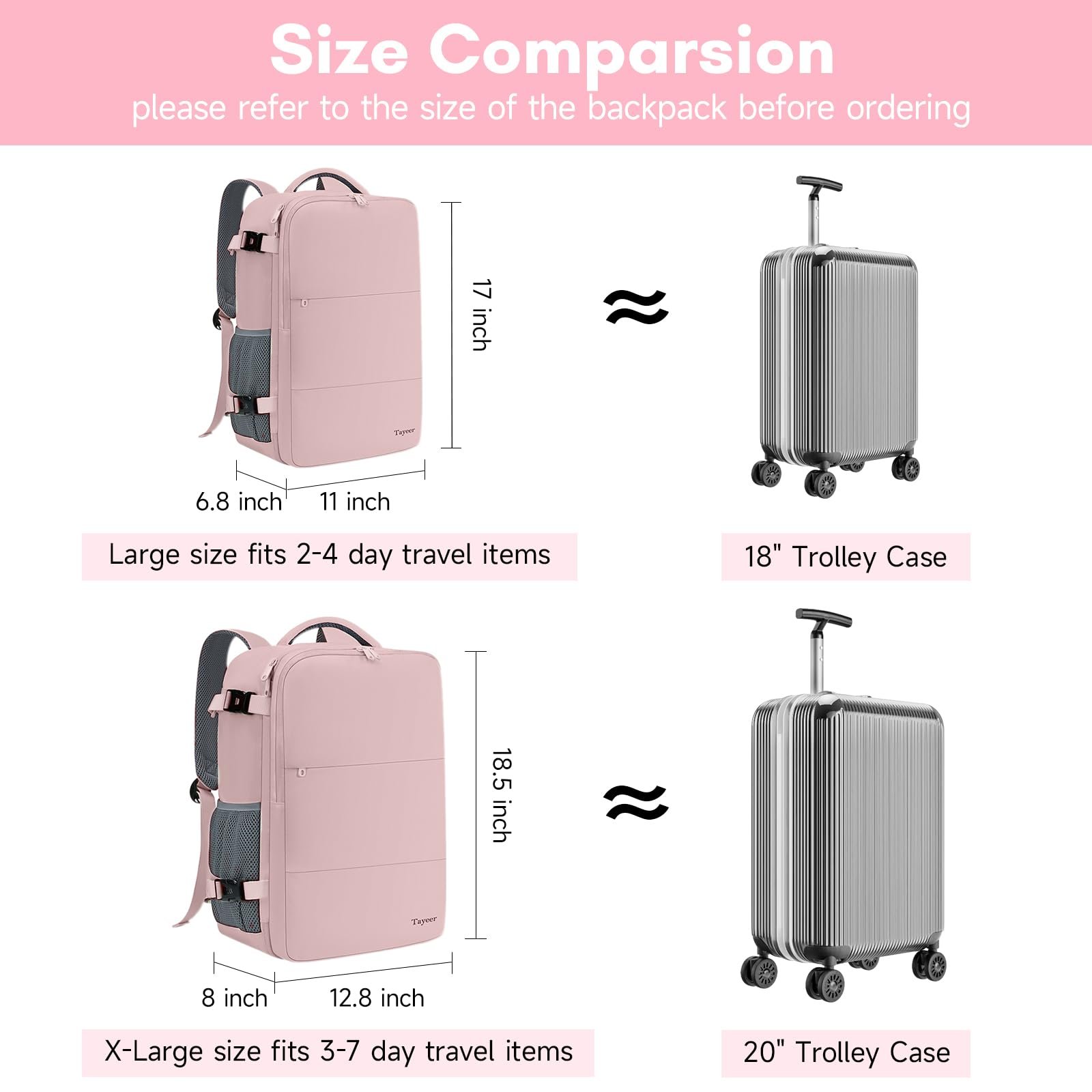 Custom Flight Approved TSA Friendly Laptop Backpack for Travelling Large Capacity Carry On Business Backpack