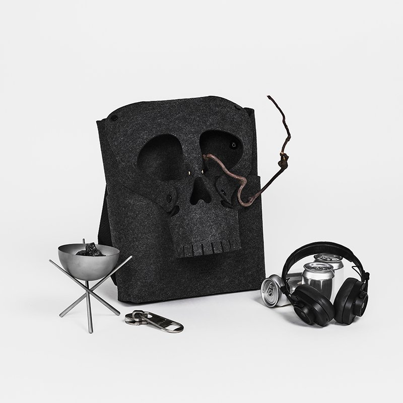 New Arrival Innovative Skeleton Design in Felt Fabric Style ODM Supply laptop Backpack