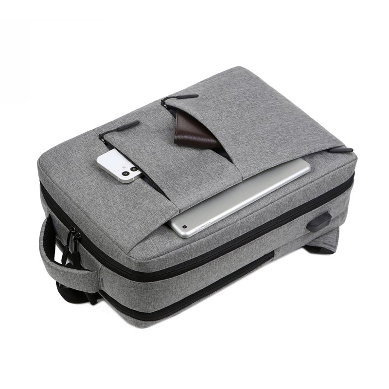 OEM European Market Polyester School Bags Travel Business Laptops Backpack With USB Charger Port