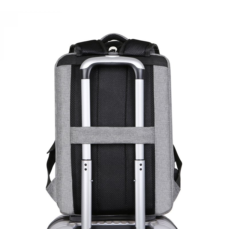 OEM European Market Polyester School Bags Travel Business Laptops Backpack With USB Charger Port