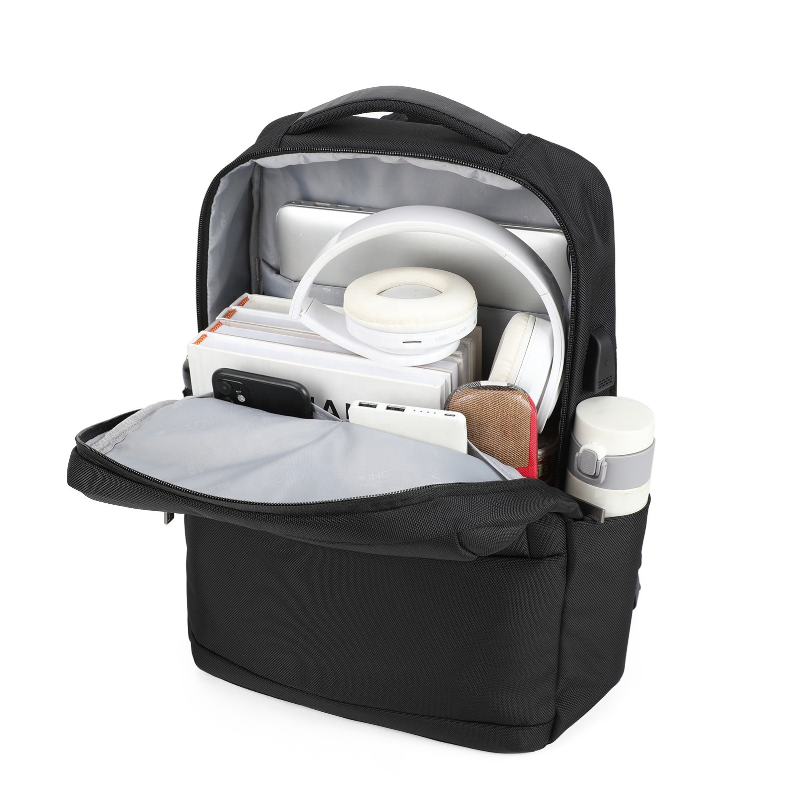 Aoking laptop backpack business travel college school bag with USB charging port