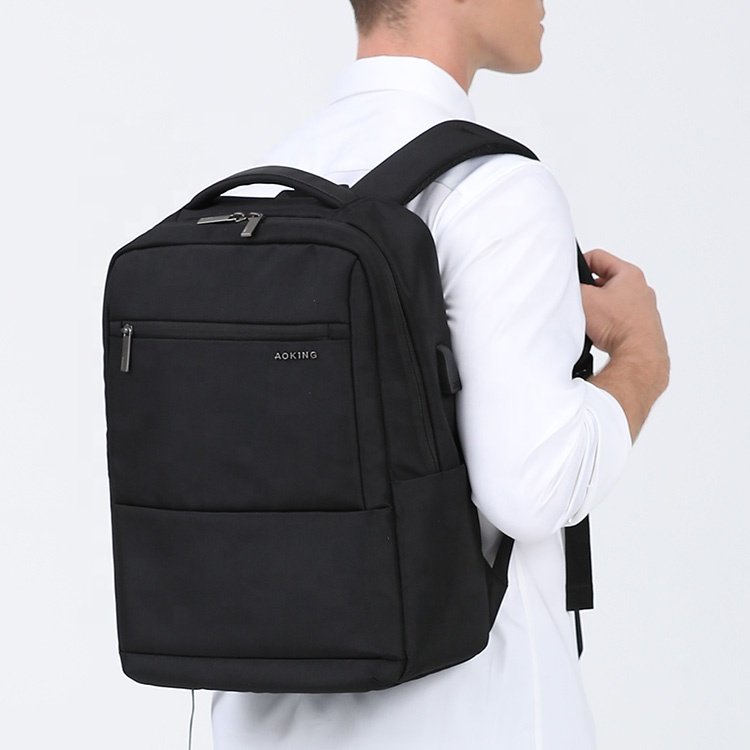 Aoking laptop backpack business travel college school bag with USB charging port