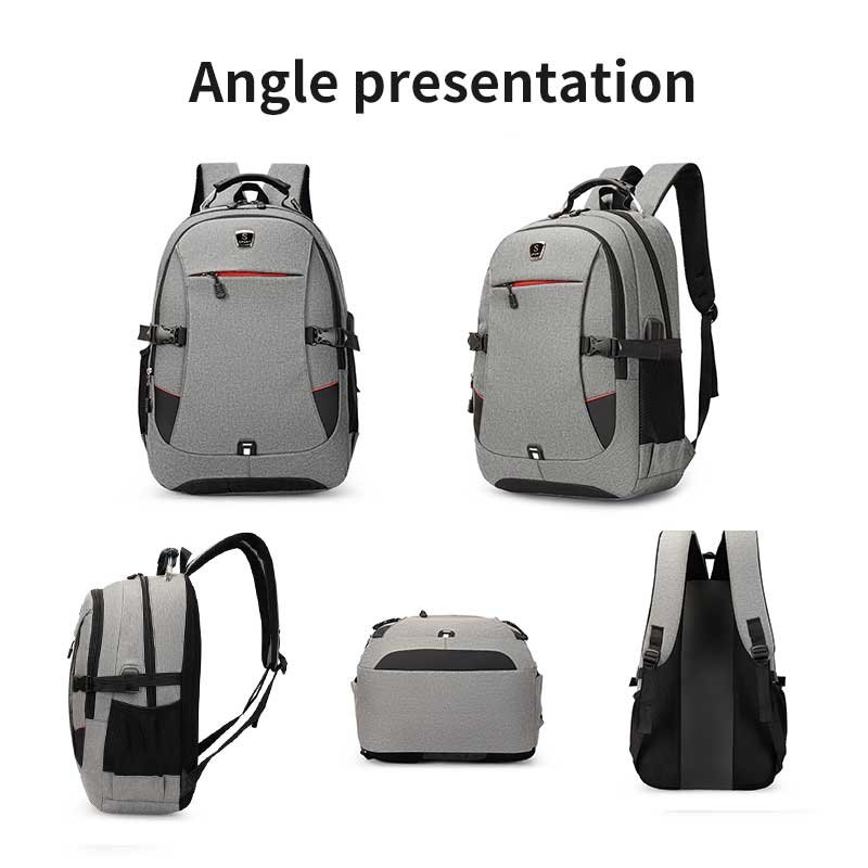 Custom Waterproof Oxford School Laptop Backpack 15.6 Inch Designer Mens Travel Bag Mochilas Black PU Polyester Unisex Letter