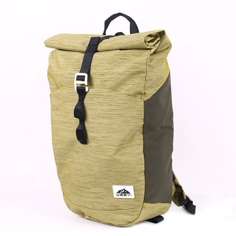 CHANGRONG Custom Adult Men Lightweight Casual Daypack Roll Top laptop backpacks