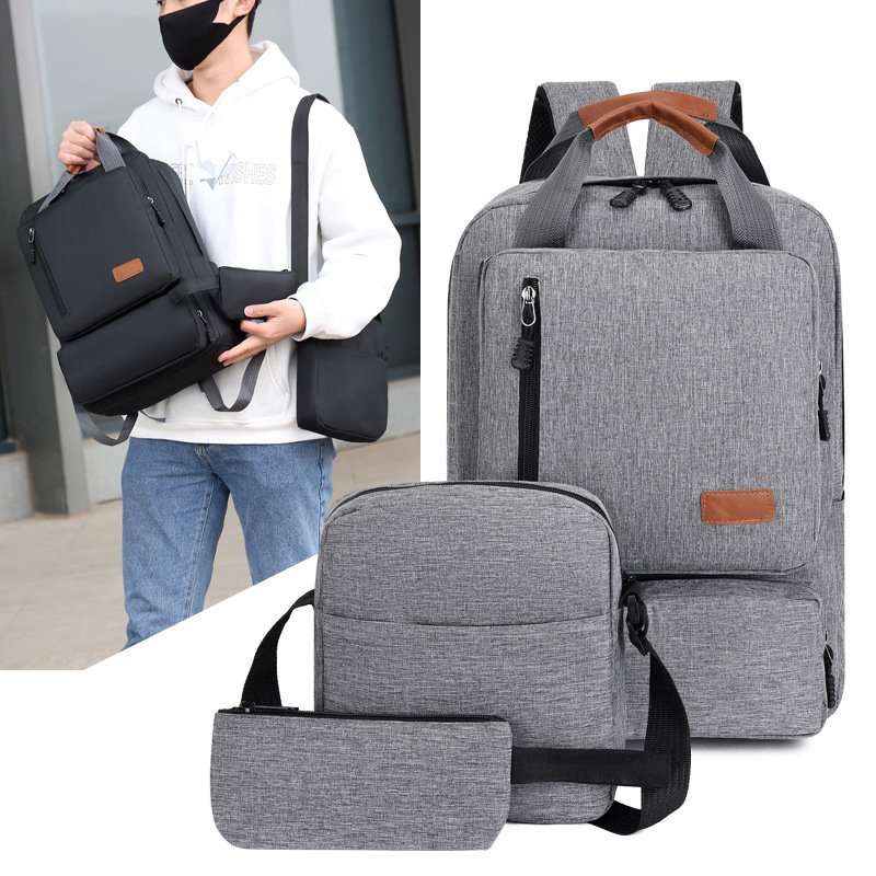 New ultralight shoulder recycled computer bag men's laptop backpack large capacity travel 20-35L high school students schoolbag
