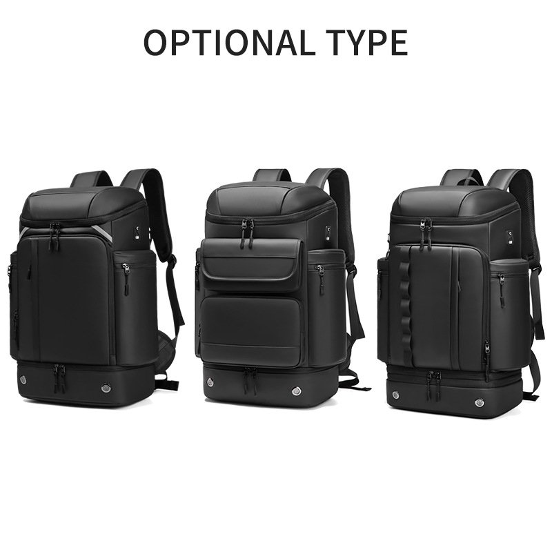 Men's large capacity business backpack 45L waterproof smart travel backpack with shoes compartment 17 inch laptop backpacks