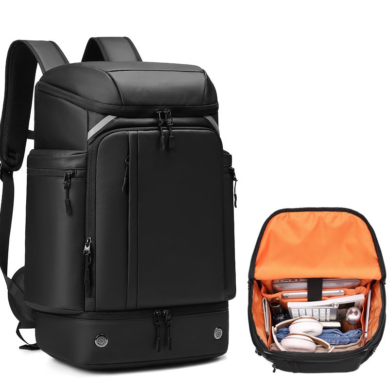 Men's large capacity business backpack 45L waterproof smart travel backpack with shoes compartment 17 inch laptop backpacks