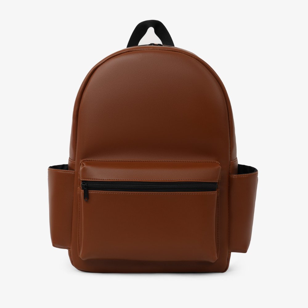 High quality leather school backpack Men's and women's leather backpack made of imported waterproof PU material customized logo