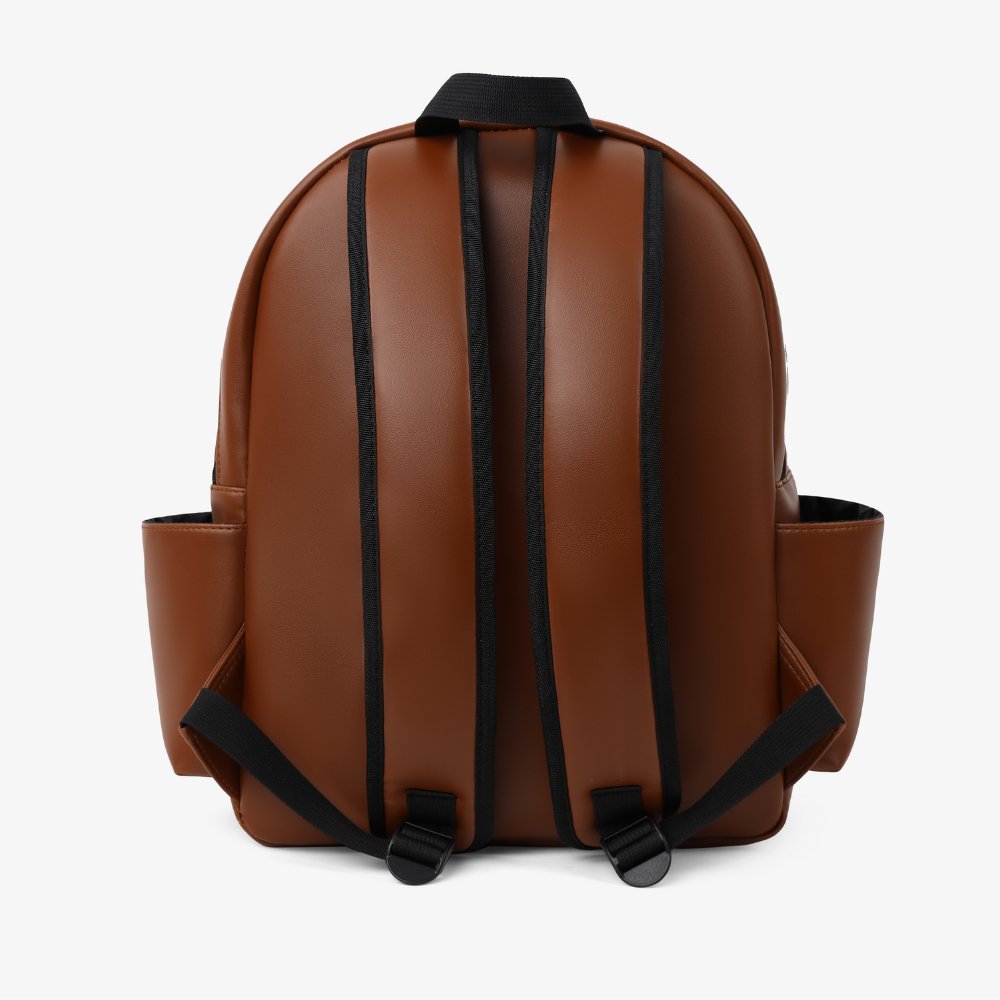 High quality leather school backpack Men's and women's leather backpack made of imported waterproof PU material customized logo