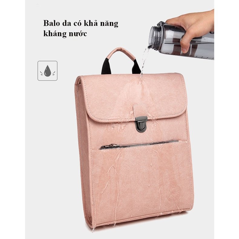 Luxury Leather Laptop Slim Backpack_103 Waterproof Feature many compartments with PU Main Fabric Hot Trend 2023