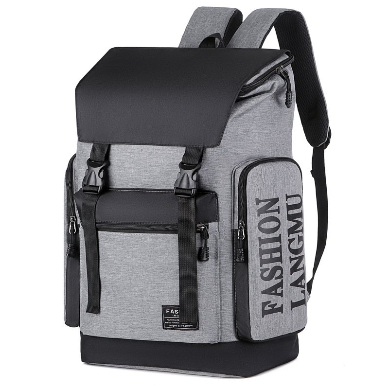 CAMYTONC Custom Logo Waterproof Oxford Pu Material Business Men Day Pack Bag Travel Laptop Backpack