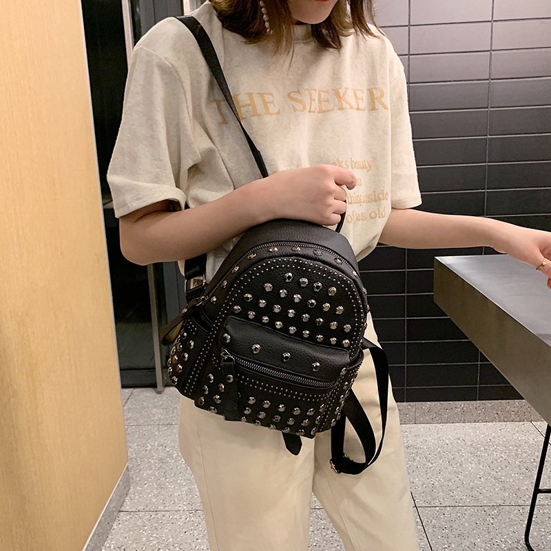 New Designer Korean fashion leisure woman bag PU leather hand bag Woman backpack sacs a main femme 2023