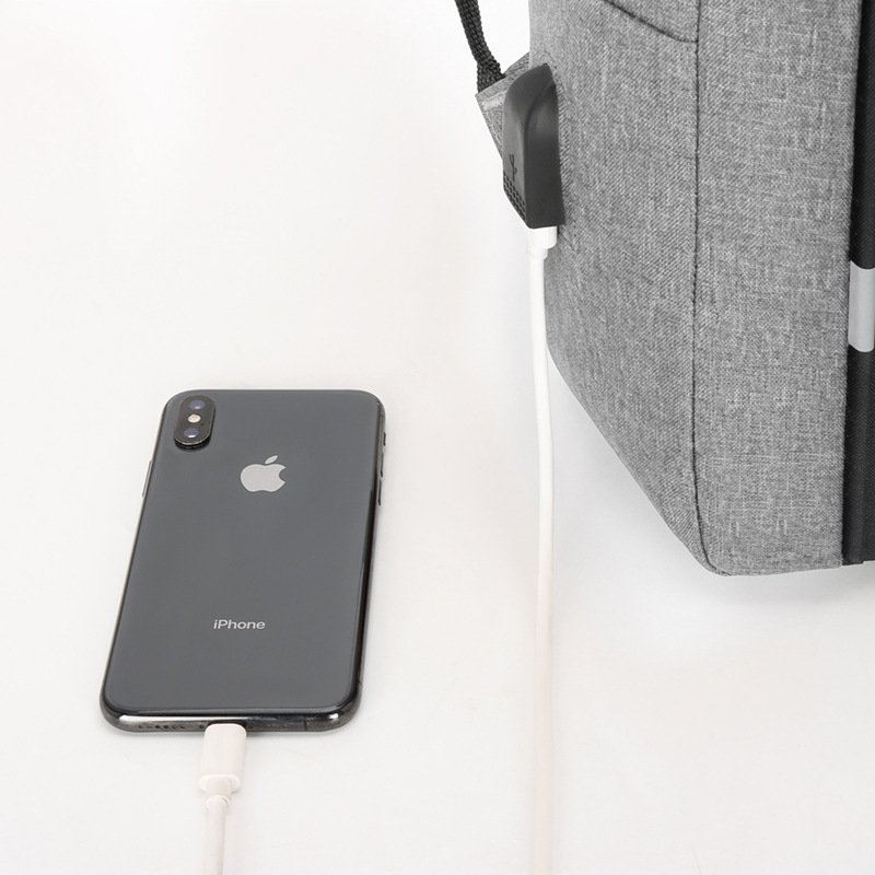 Popular Fashion 3 Pcs School Bag Unisex Lightweight USB Charging Port Business Laptop Backpack Set