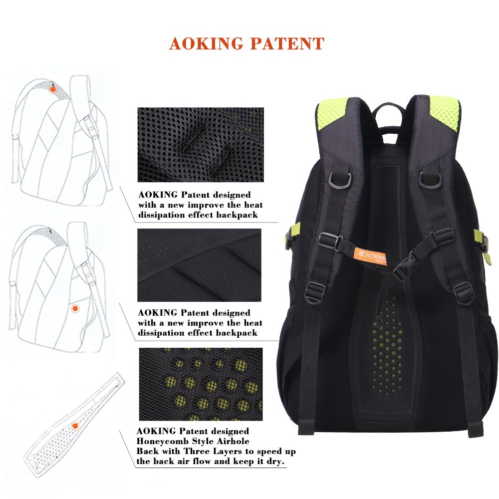 Multifunctional 31L large capacity Unisex School backpack waterproof nylon travel /sport laptop backpack