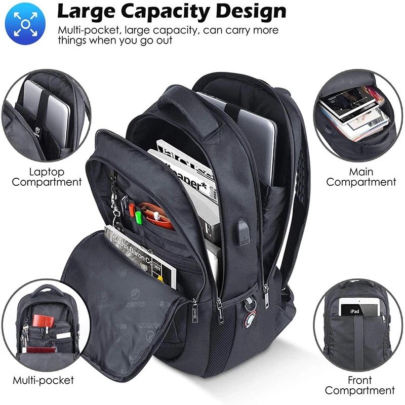 New product Anti-theft Laptop rucksack Outdoor 15.6 Inches High-Capacity School Bag Laptop Backpack With Usb Charger