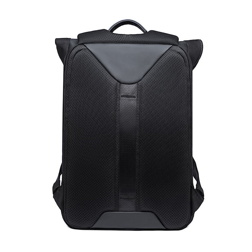 new designer expandable urban business trip travel vegan rucksack roll top custom logo leather bagpack men laptop backpack