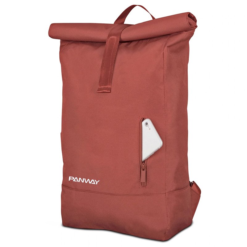 Professional manufacturer Custom Logo Travel waterproof travel RPET Rolltop anti theft laptop backpack bags
