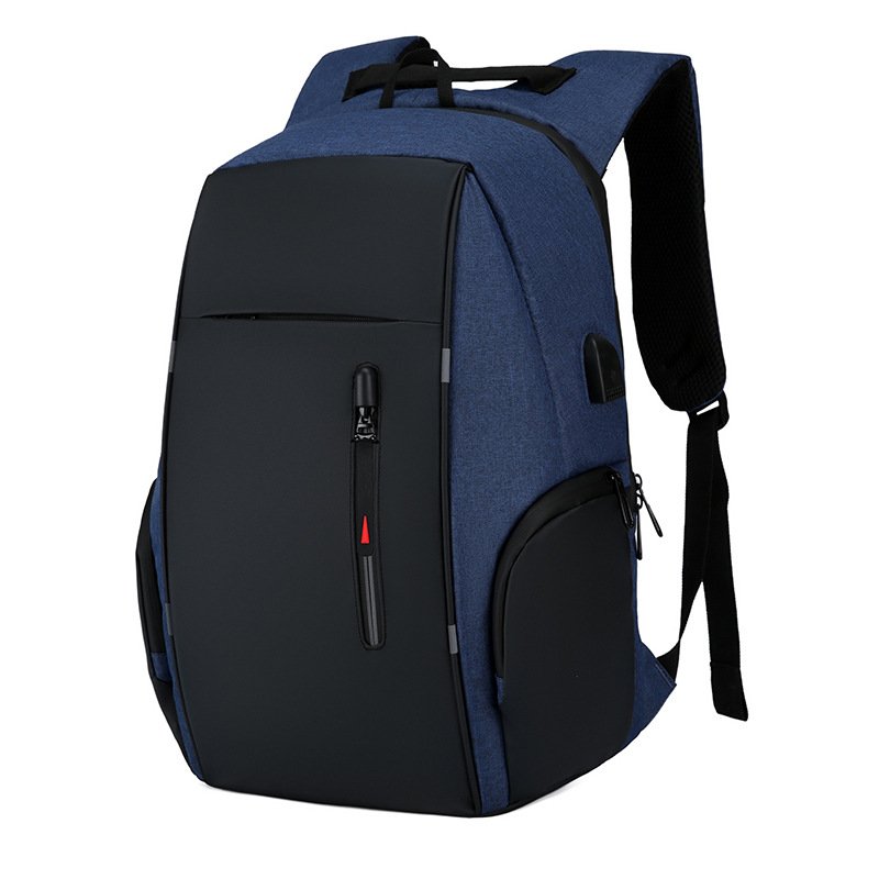Custom Logo Multifunctional Large Durable Waterproof Breathable School Bag Oxford Laptop Backpack with USB Charging Port