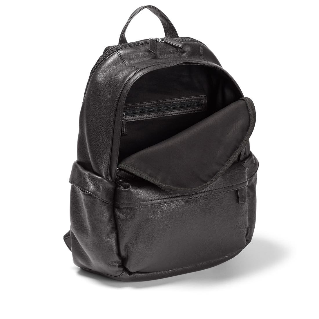 Vintage OEM ODM Classic Wholesale Strong Large Brief Durable Business Travel Real Leather Laptop Backpack