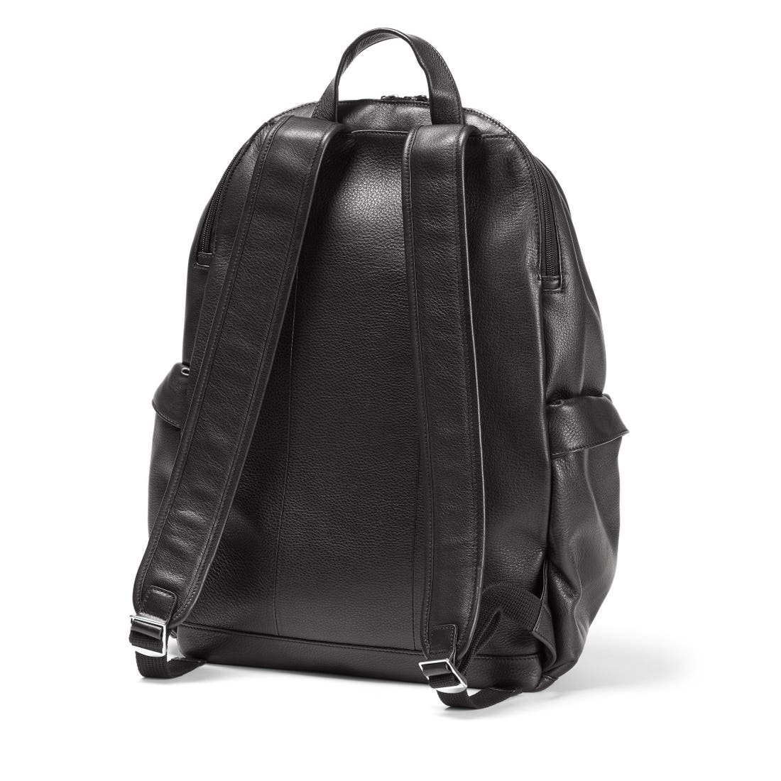 Vintage OEM ODM Classic Wholesale Strong Large Brief Durable Business Travel Real Leather Laptop Backpack