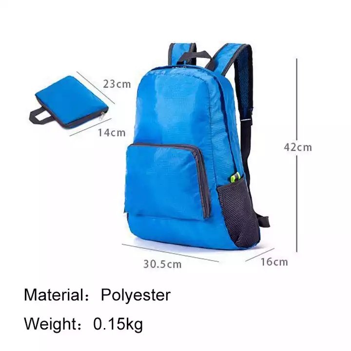 High Quality Waterproof Foldable Backpack Cheap Women's backpacks Polyester Durable Travel Casual Sports Backpacks Foldable