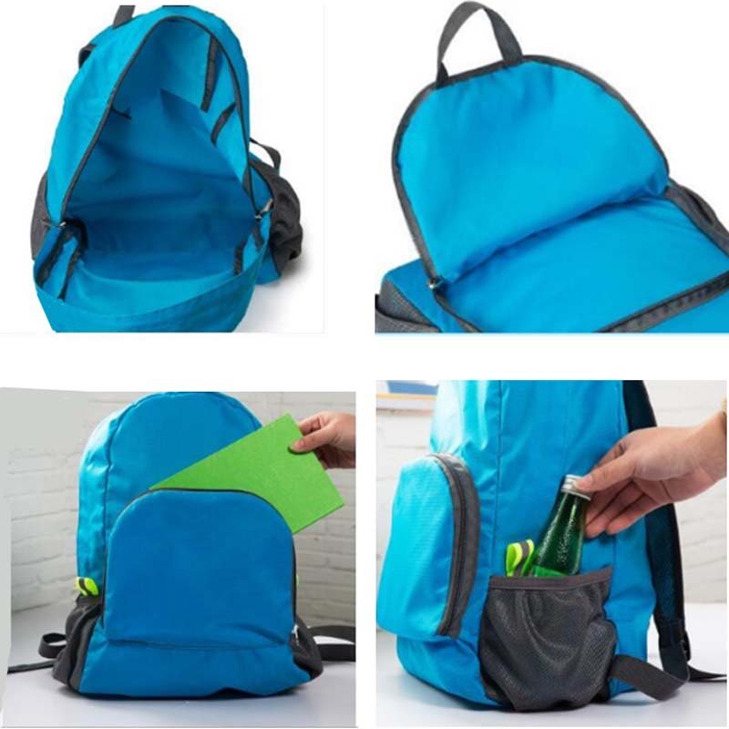 High Quality Waterproof Foldable Backpack Cheap Women's backpacks Polyester Durable Travel Casual Sports Backpacks Foldable