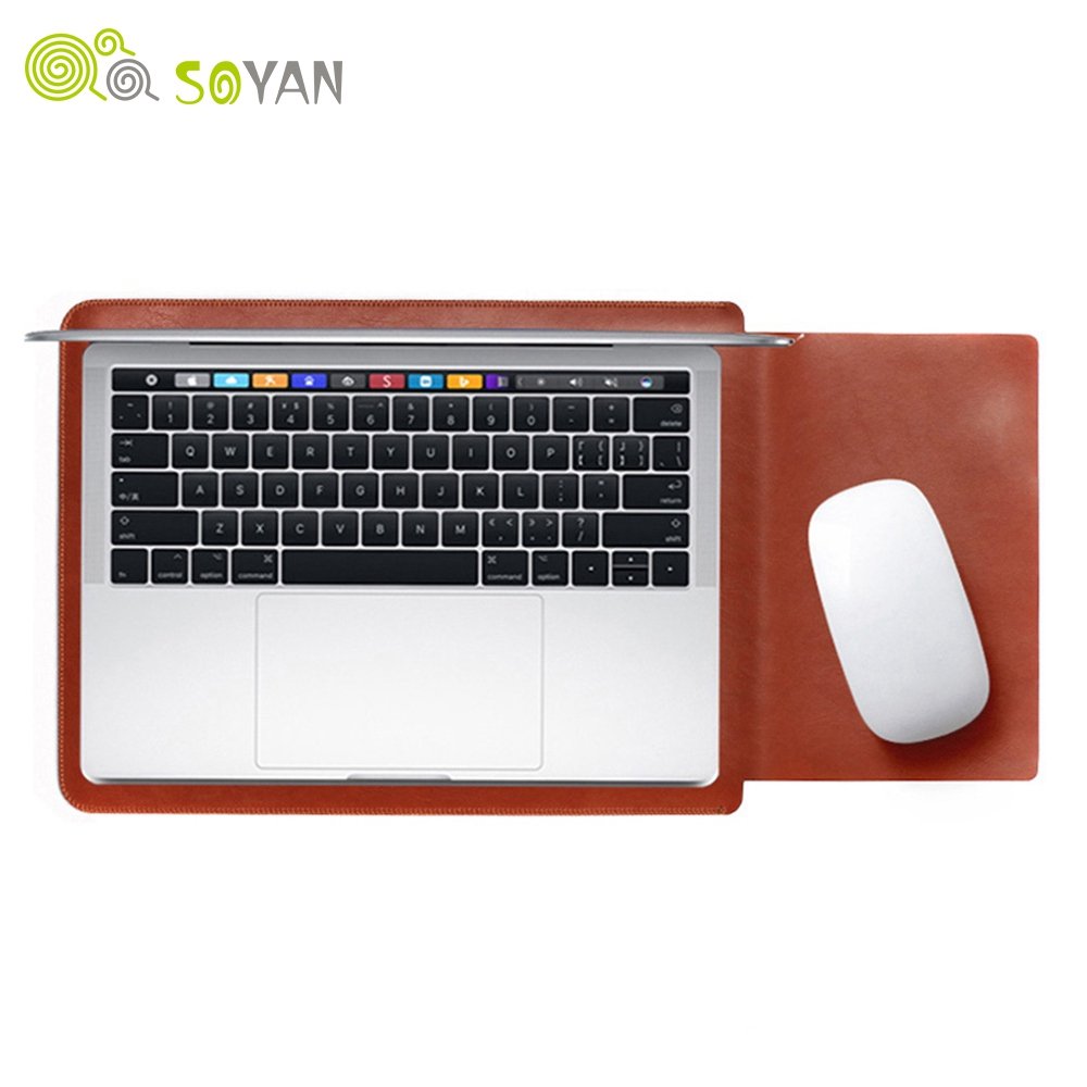 13.3 12-Inch Waterproof Leather Case Slim Design Business Travel Backpack with Macbook Air Bag for Notebook Laptop Protection