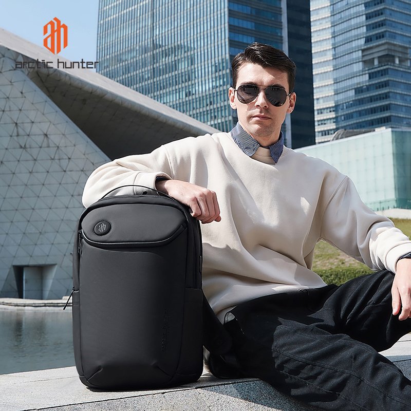 USB Charger Backpack Smart Laptop Backpack Bag Large Capacity Multifunction polyester Soft Fashion Black Waterproof