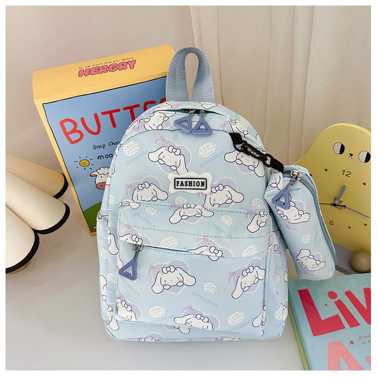 2024 Cute Girl Minimalist Cartoon Printed Laptop Backpack Kindergarten Baby Backpack