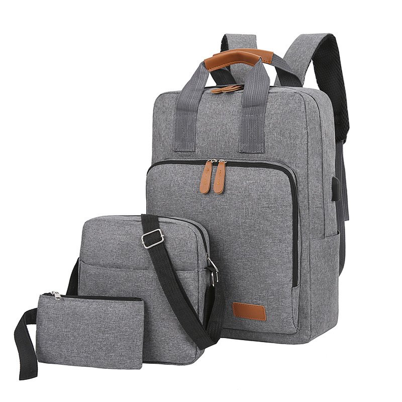 Hot sale high quality travel business laptop backpack 3 in 1 school bags set waterproof laptop bags