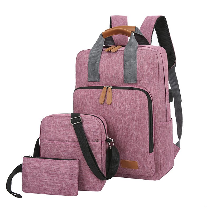 Hot sale high quality travel business laptop backpack 3 in 1 school bags set waterproof laptop bags