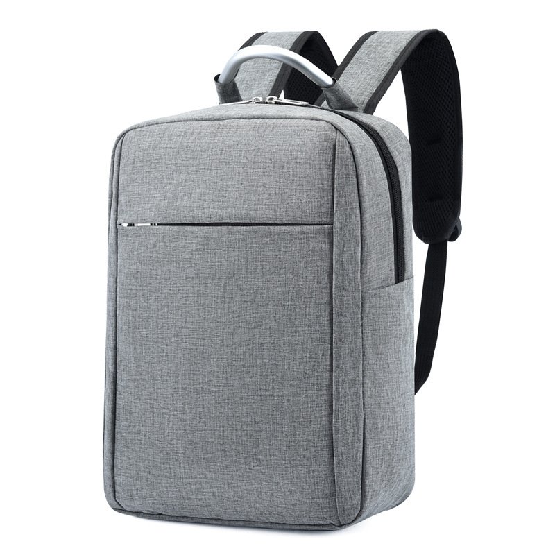 Custom Backpack Men's Business Computer Bag Solid Color Simple Wind Laptop Backpack With USB