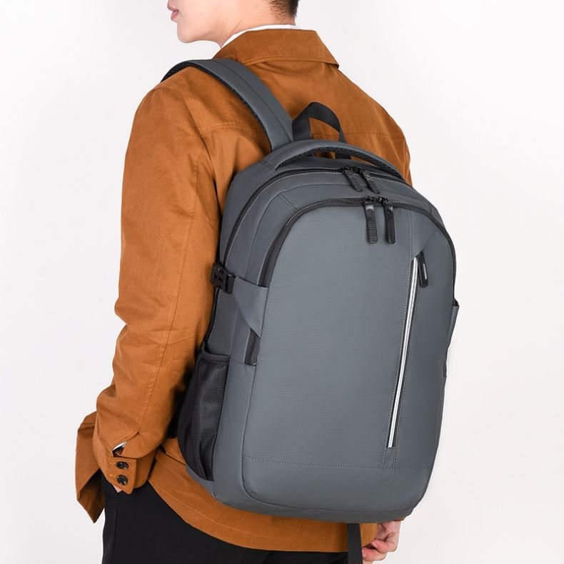 Custom designer laptop leather backpack mochila Business Waterproof school Student bags travel women backpack with usb charger