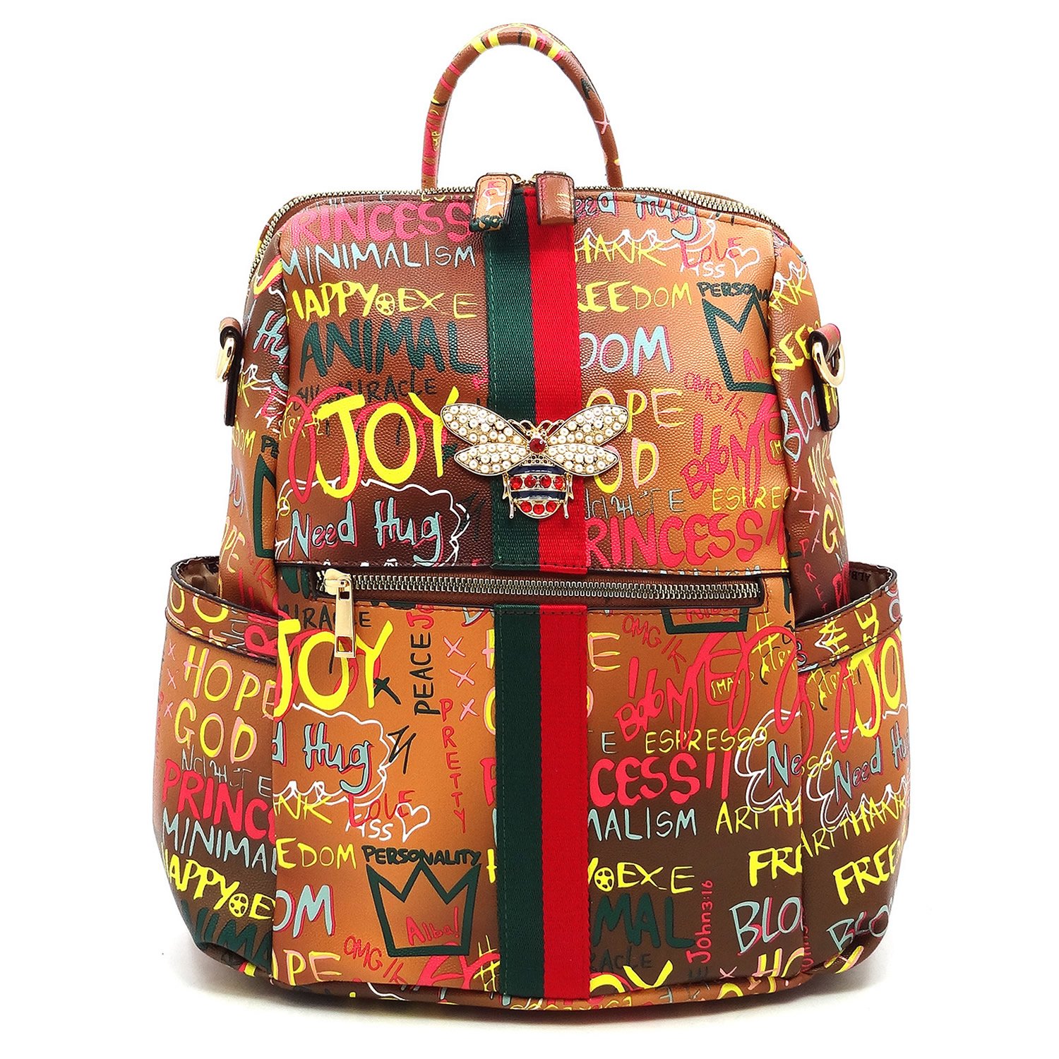 Custom backpack with logo 2024 women fashion College Bags Graffiti School Bag Teen For Boys computer backpack