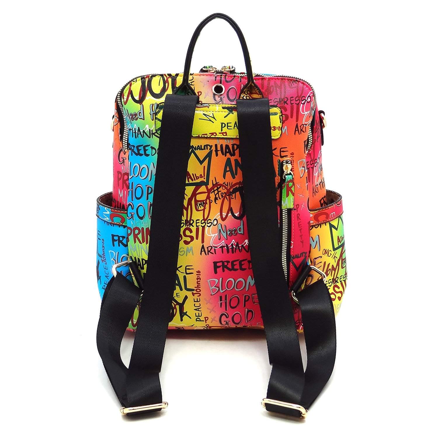 Custom backpack with logo 2024 women fashion College Bags Graffiti School Bag Teen For Boys computer backpack