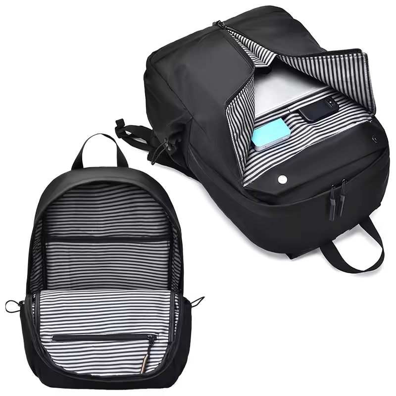 Chinese Suppliers Big Capacity Casual Nylon Business Travel Laptop Backpacks School Bags for Daily Life
