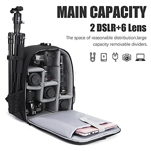 CADeN D6 5.0 Rolling Camera Bag Camera Trolley Heavy Duty Camera Backpack Bag with Wheels