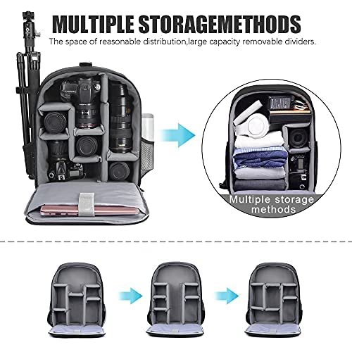 CADeN D6 5.0 Rolling Camera Bag Camera Trolley Heavy Duty Camera Backpack Bag with Wheels