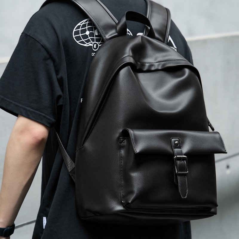 MOYYI Good Quality PVC 14 inch Laptop Backpack for Men Anti-Theft Waterproof Men'd Backpacks Travel School Bags Outdoor