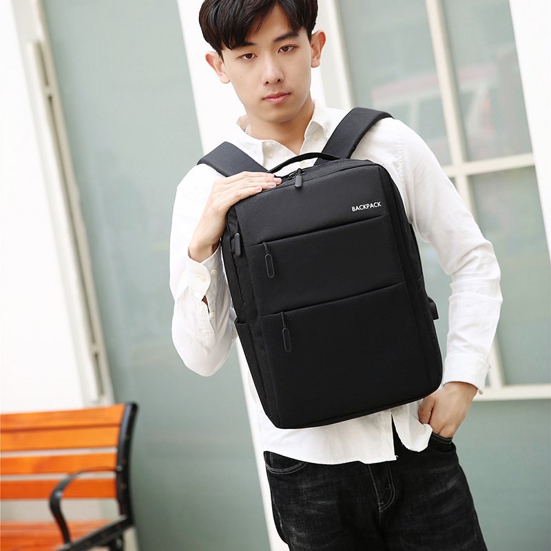 Factory wholesale custom logo business waterproof laptop bags supplier school travel women men smart backpack with USB