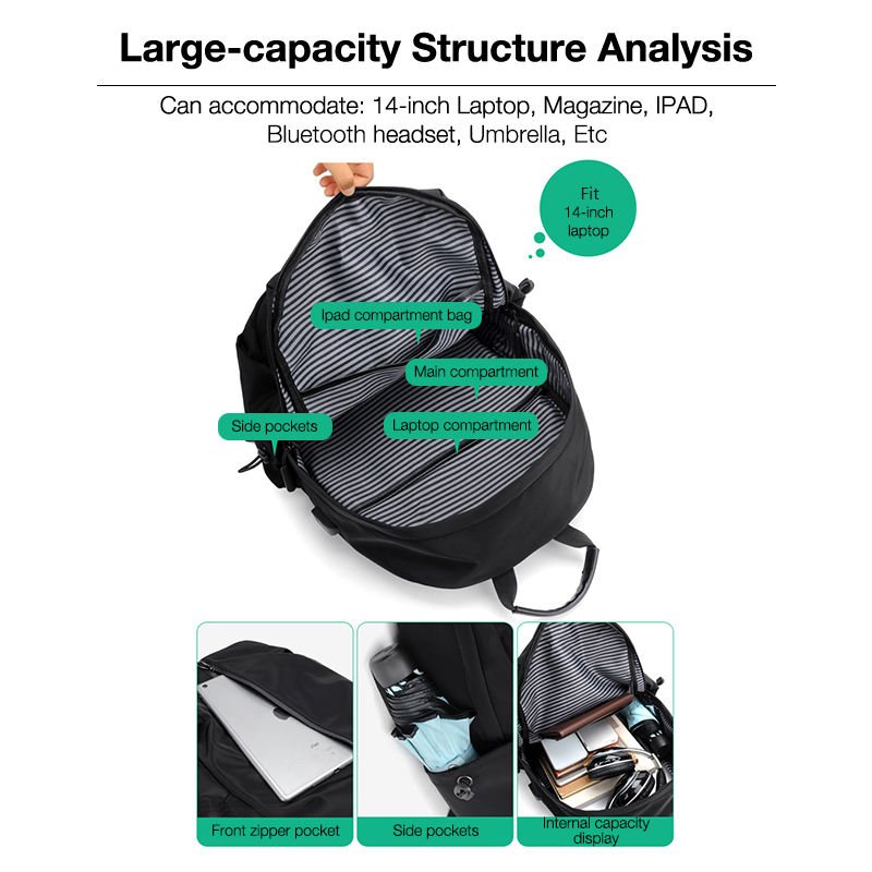 2024 newfashion business School laptop bag Travel antitheft Backpack Wholesale Factory Laptop Backpacks