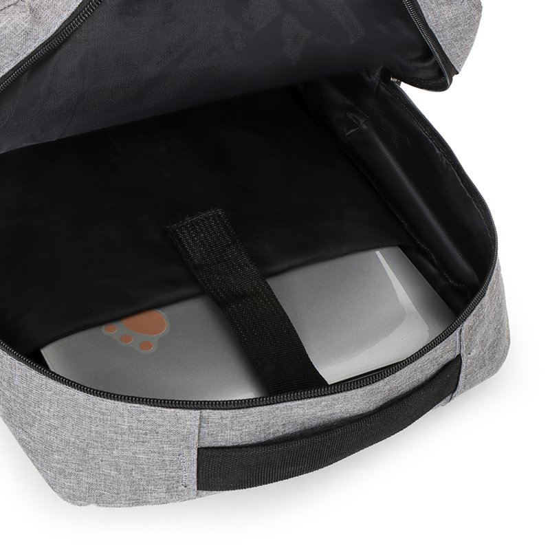 Wholesale cheaper Softback Polyester 3pcs in 1 set laptop backpack with USB charge port
