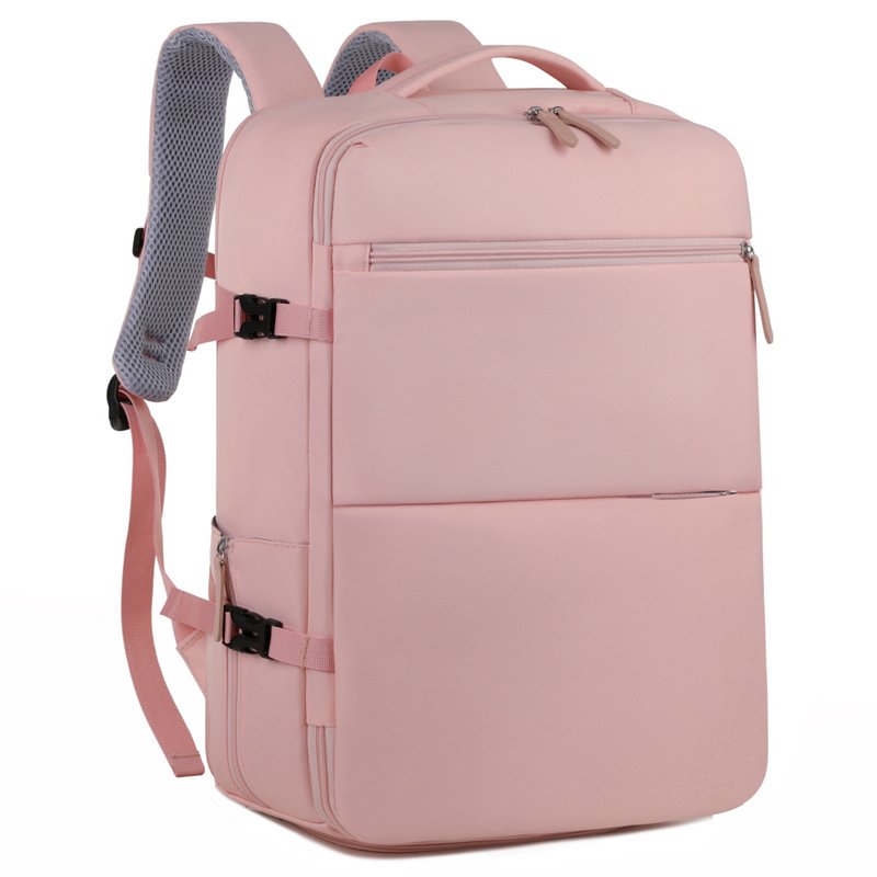 Waterproof Nylon Laptop Backpacks School Bags Unisex 40L Carry On Flight Approved Large Travel Backpack With Shoe Compartment